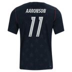 USA AARONSON #11 Away World Cup 2026 Jersey Black Men's