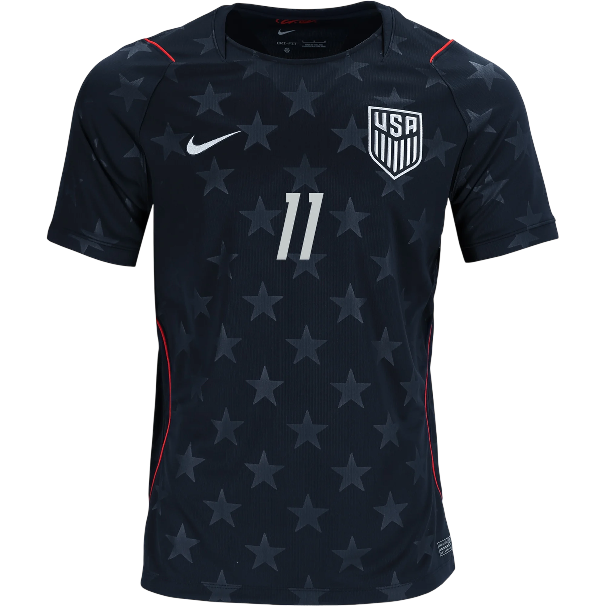 USA AARONSON #11 Away World Cup 2026 Jersey Black Men's