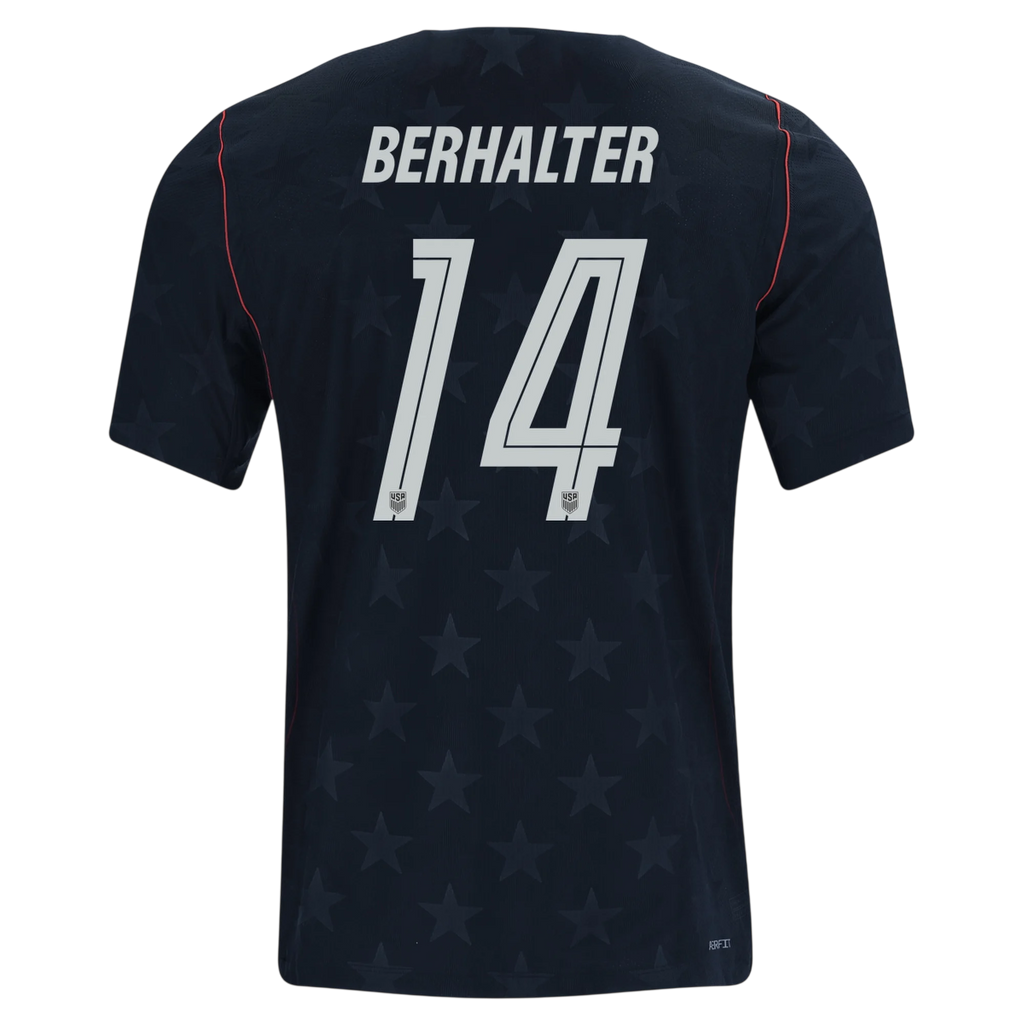 USA BERHALTER #14 Away World Cup 2026 Jersey Black Men's