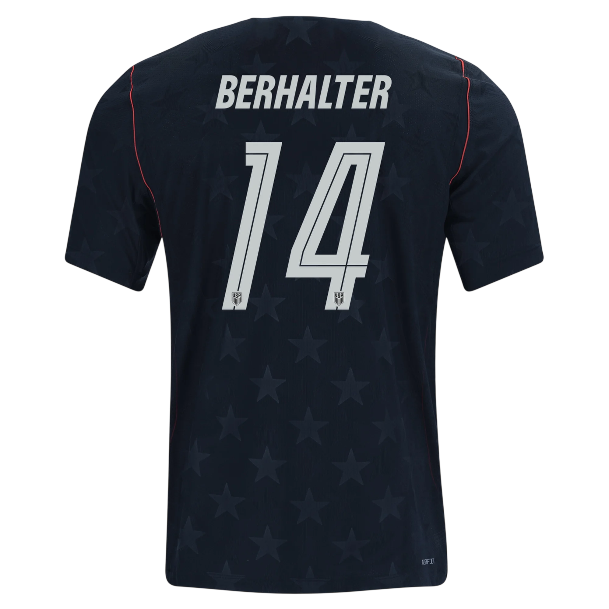 USA BERHALTER #14 Away World Cup 2026 Jersey Black Men's