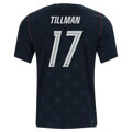 USA TILLMAN #17 Away World Cup 2026 Jersey Black Men's
