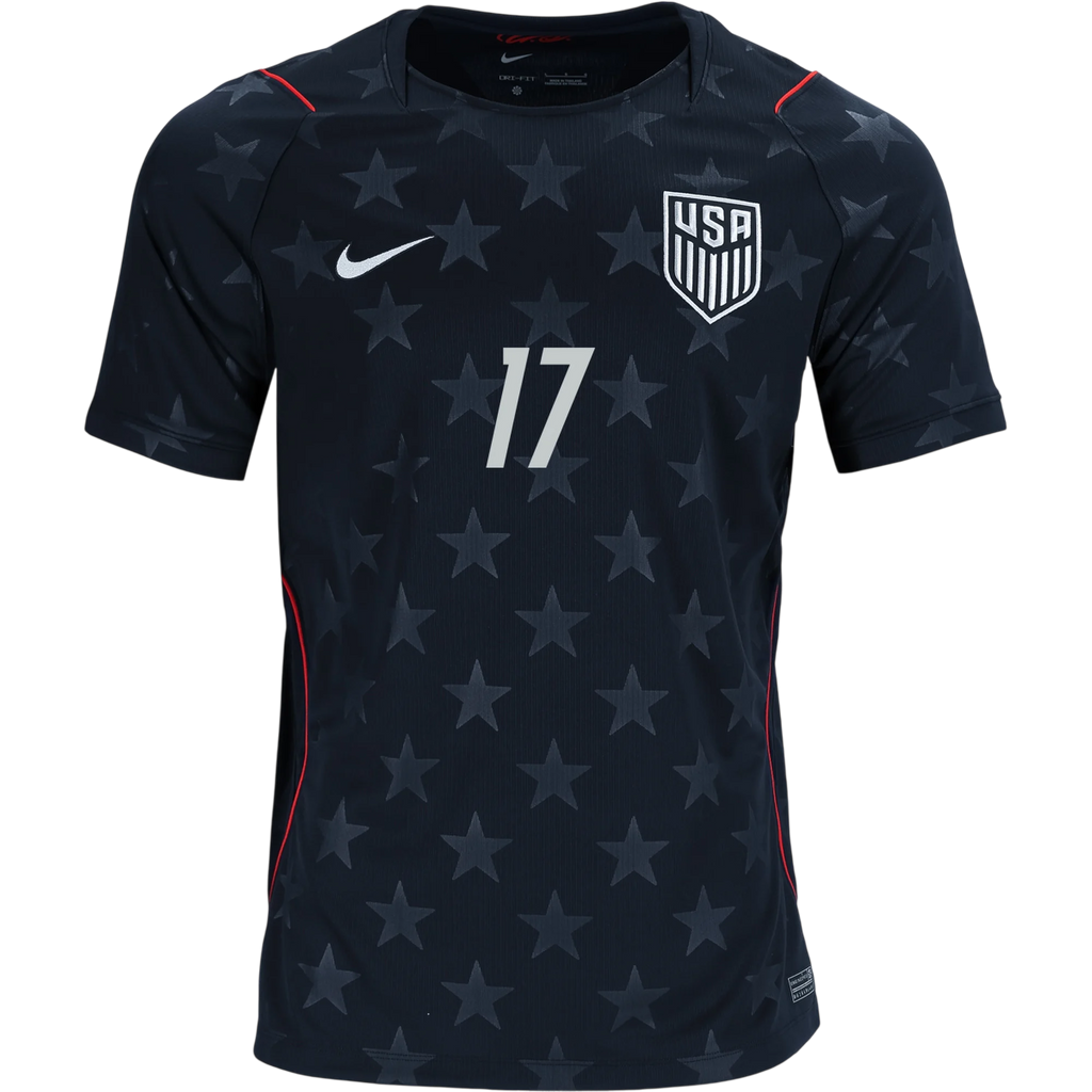 USA TILLMAN #17 Away World Cup 2026 Jersey Black Men's