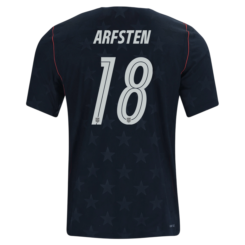 USA ARFSTEN #18 Away World Cup 2026 Jersey Black Men's