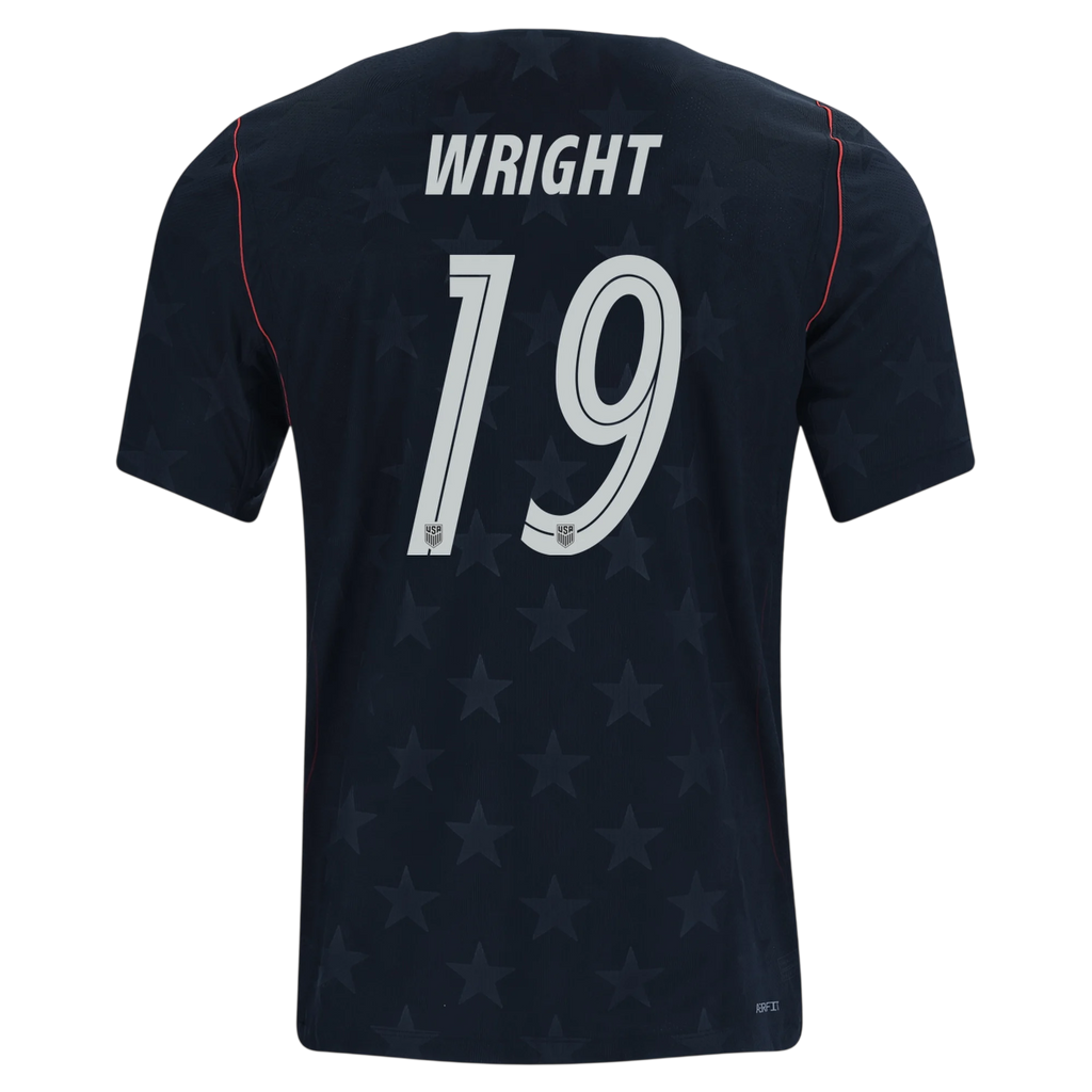 USA WRIGHT #19 Away World Cup 2026 Jersey Black Men's