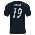 USA WRIGHT #19 Away World Cup 2026 Jersey Black Men's