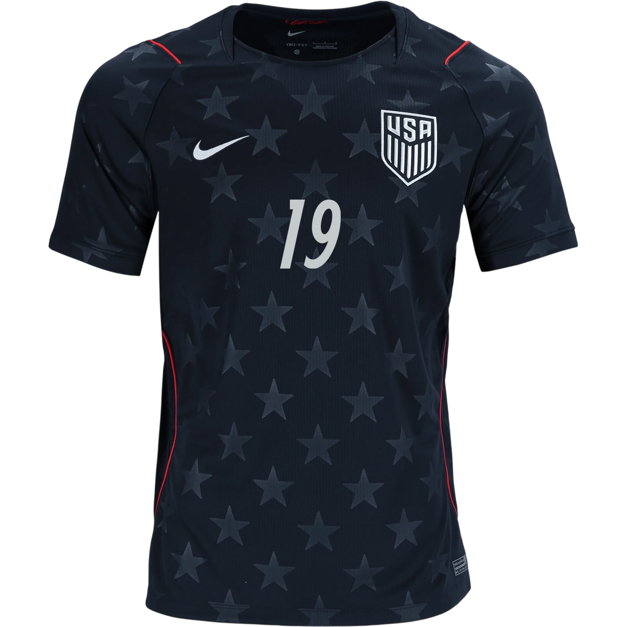 USA WRIGHT #19 Away World Cup 2026 Jersey Black Men's