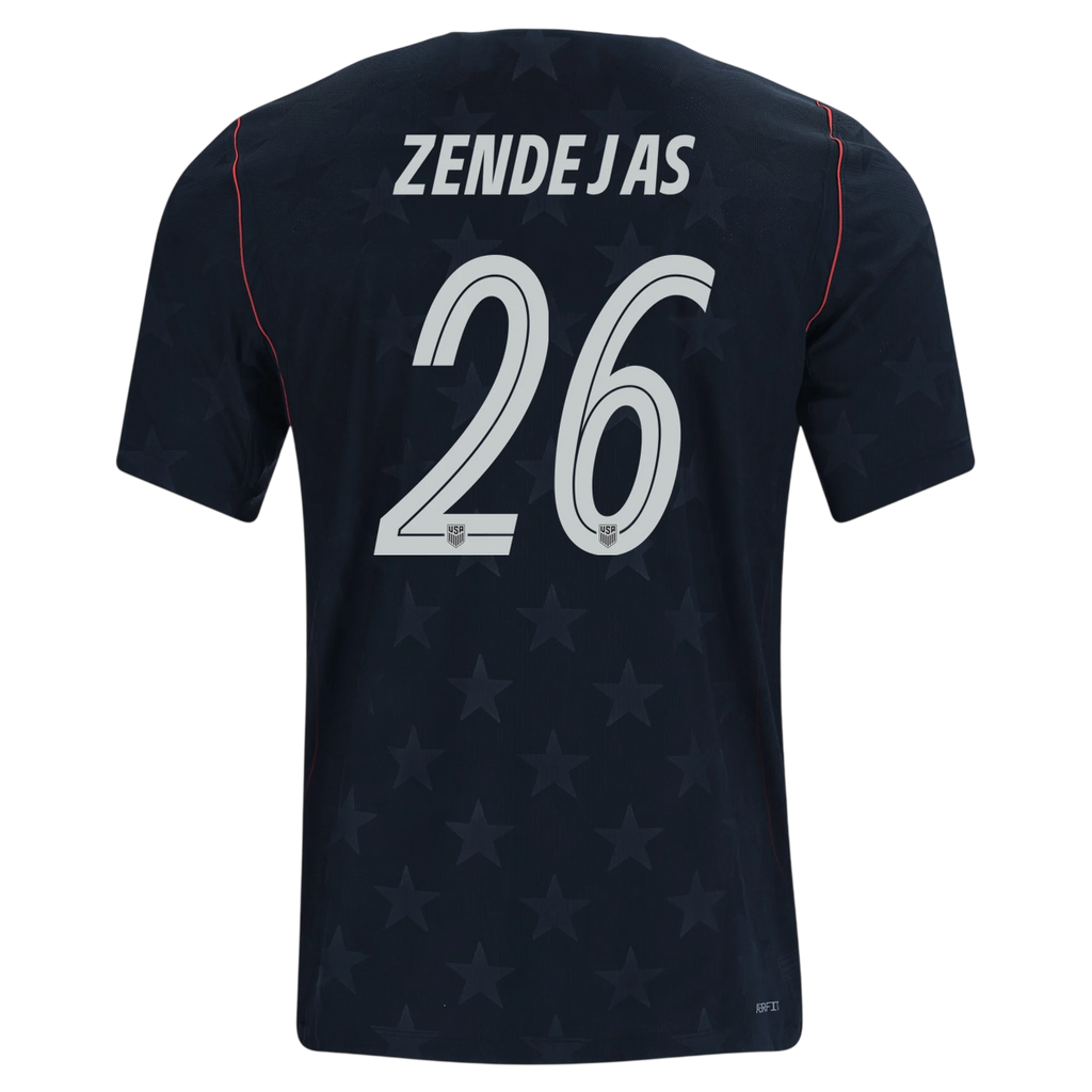 USA ZENDEJAS #26 Away World Cup 2026 Jersey Black Men's