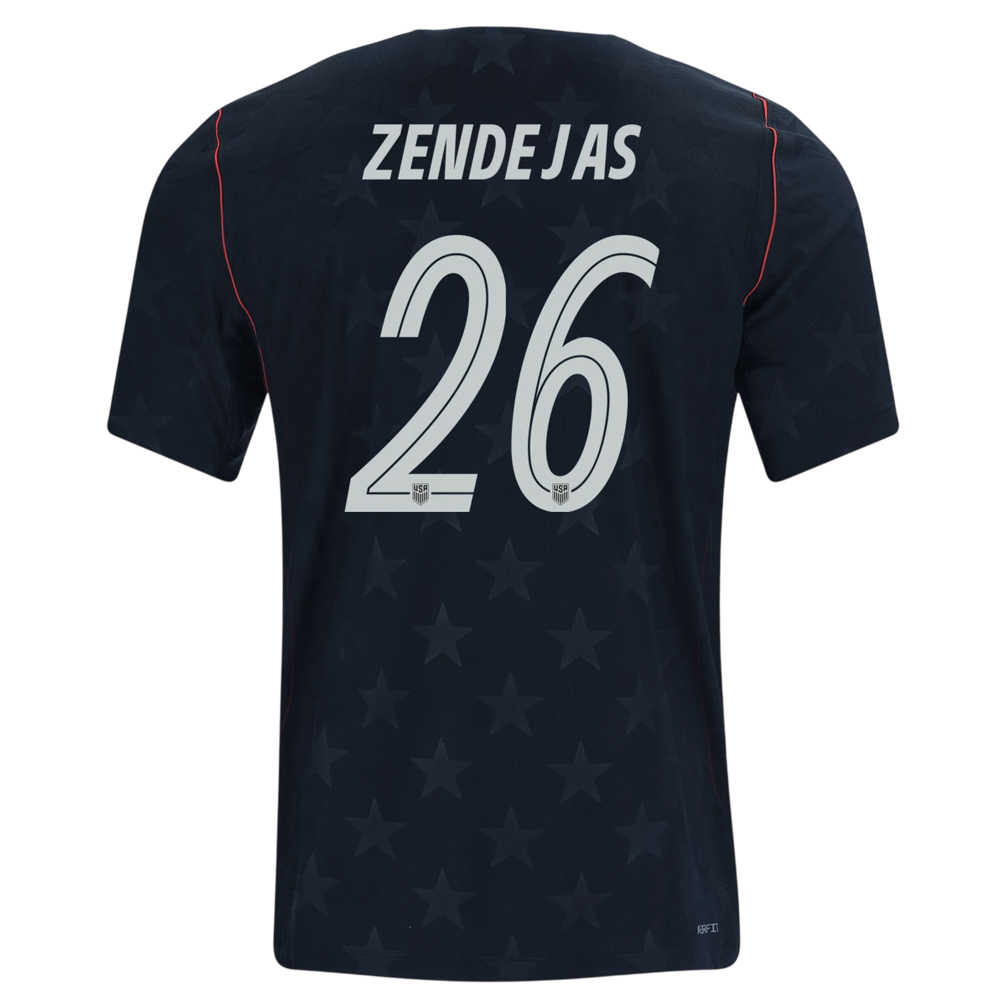 USA ZENDEJAS #26 Away World Cup 2026 Jersey Black Men's