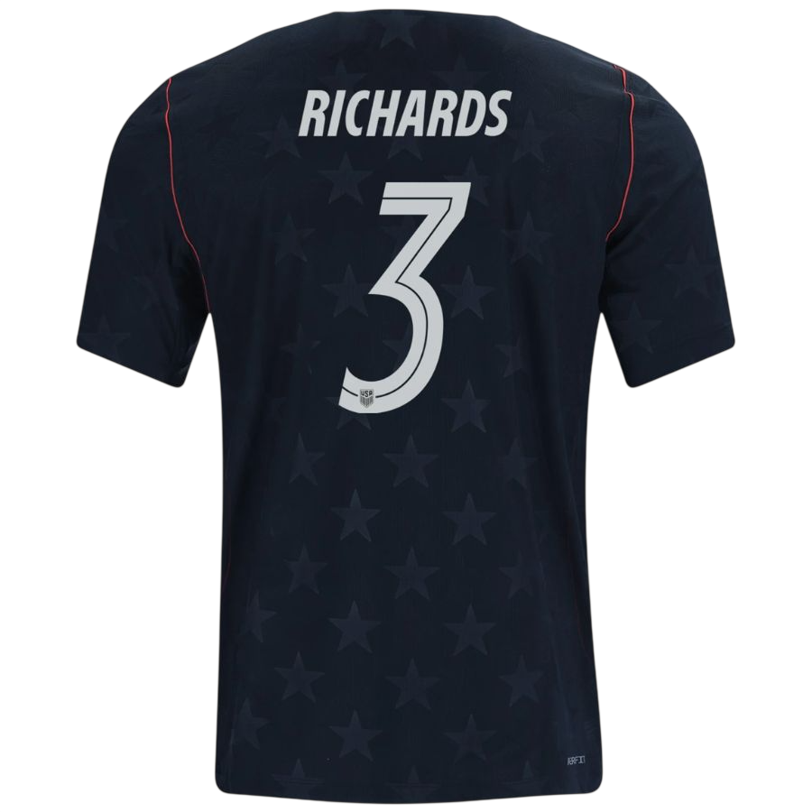 USA RICHARDS #3 Away World Cup 2026 Jersey Black Men's