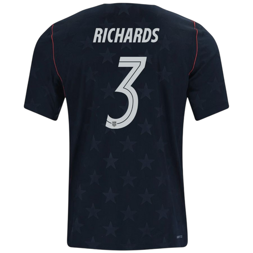 USA RICHARDS #3 Away World Cup 2026 Jersey Black Men's