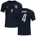USA ADAMS #4 Away World Cup 2026 Jersey Black Men's