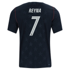 USA REYNA #7 Away World Cup 2026 Jersey Black Men's
