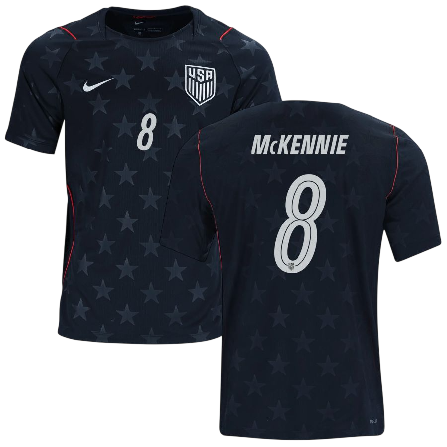 USA McKENNIE #8 Away World Cup 2026 Jersey Black Men's
