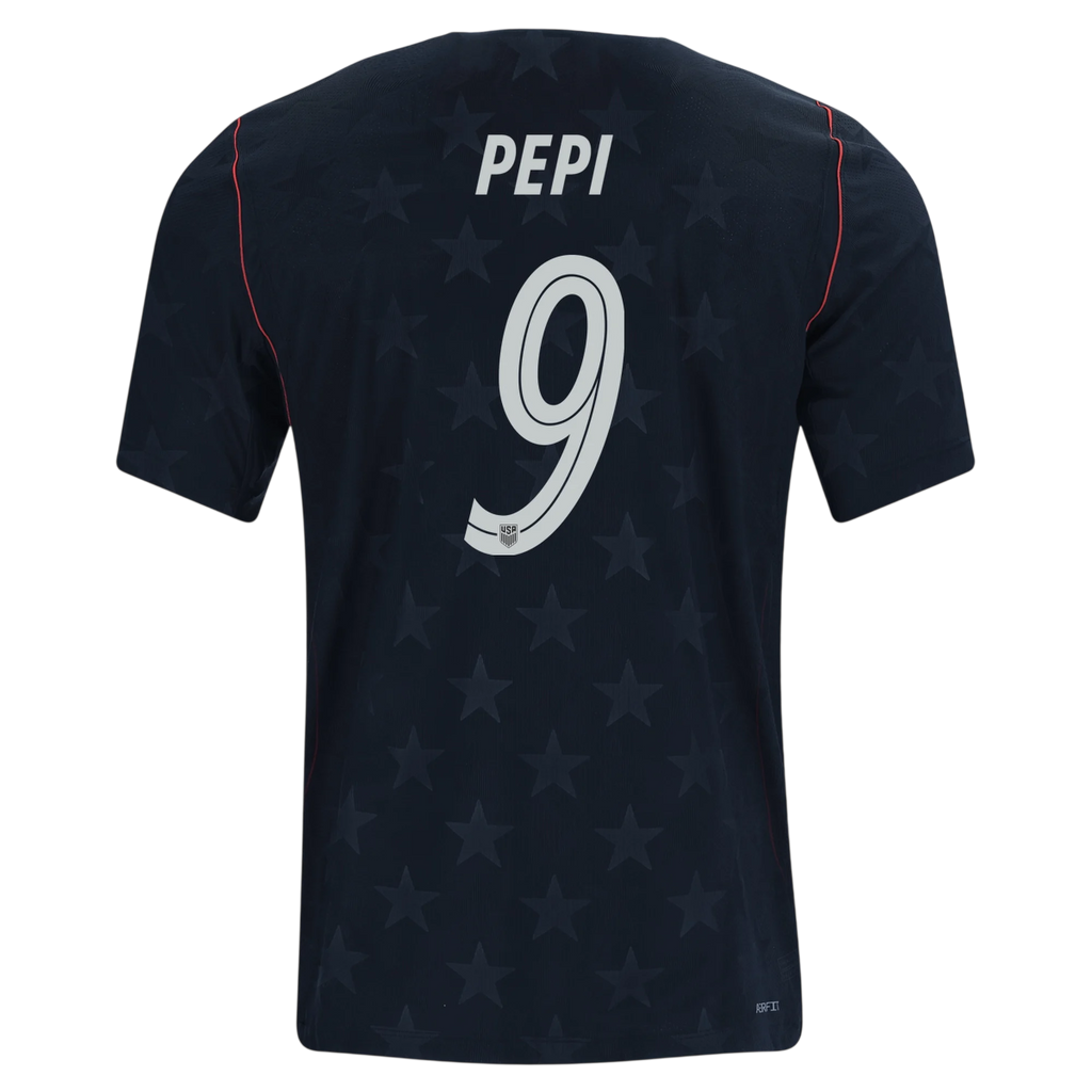 USA PEPI #9 Away World Cup 2026 Jersey Black Men's