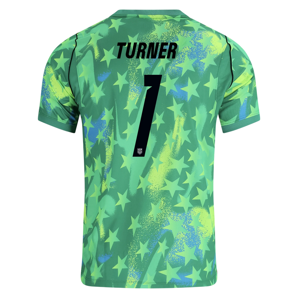 USA TURNER #1 World Cup 2026 Goalkeeper Jersey Green Men's