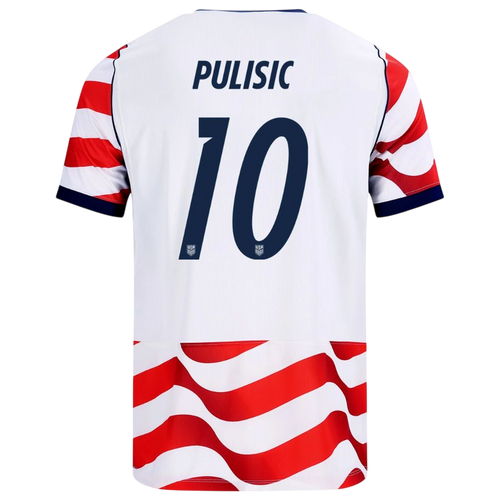 USA PULISIC #10 Home World Cup 2026 Jersey Red & White Men's