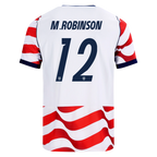 USA M. ROBINSON #12 Home World Cup 2026 Jersey Red & White Men's