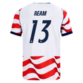 USA REAM #13 Home World Cup 2026 Jersey Red & White Men's