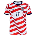USA REAM #13 Home World Cup 2026 Jersey Red & White Men's