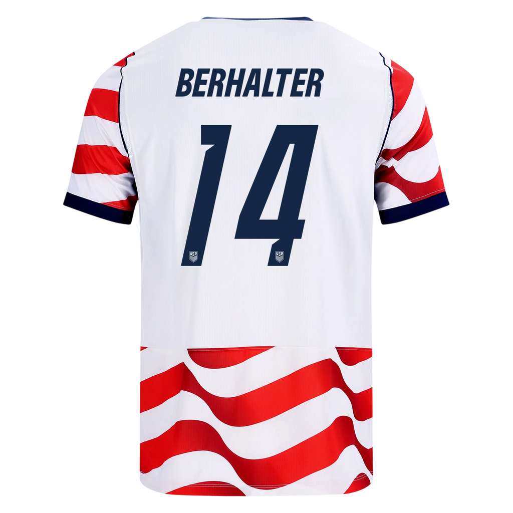 USA BERHALTER #14 Home World Cup 2026 Jersey Red & White Men's
