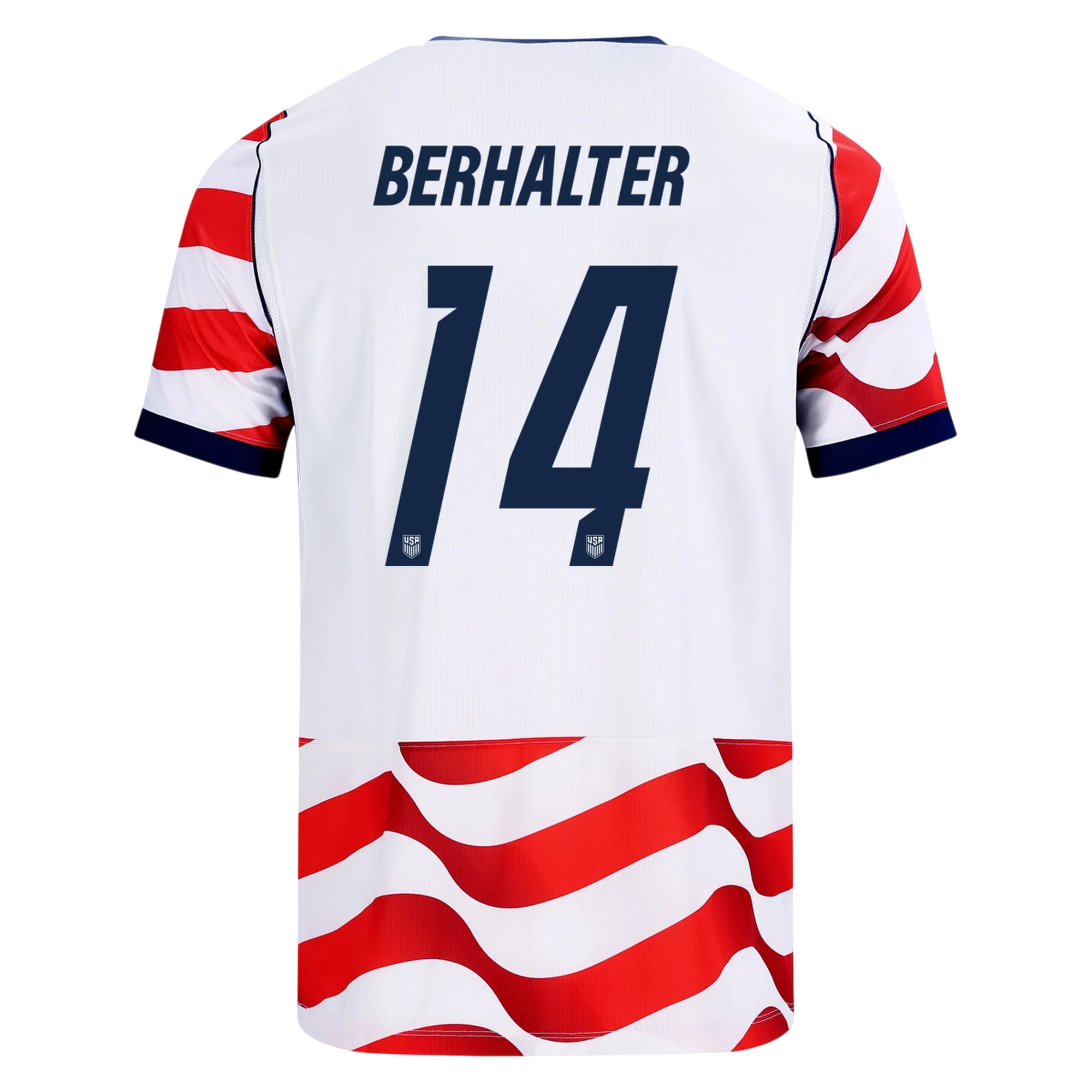 USA BERHALTER #14 Home World Cup 2026 Jersey Red & White Men's