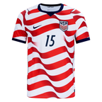 USA ROLDAN #15 Home World Cup 2026 Jersey Red & White Men's
