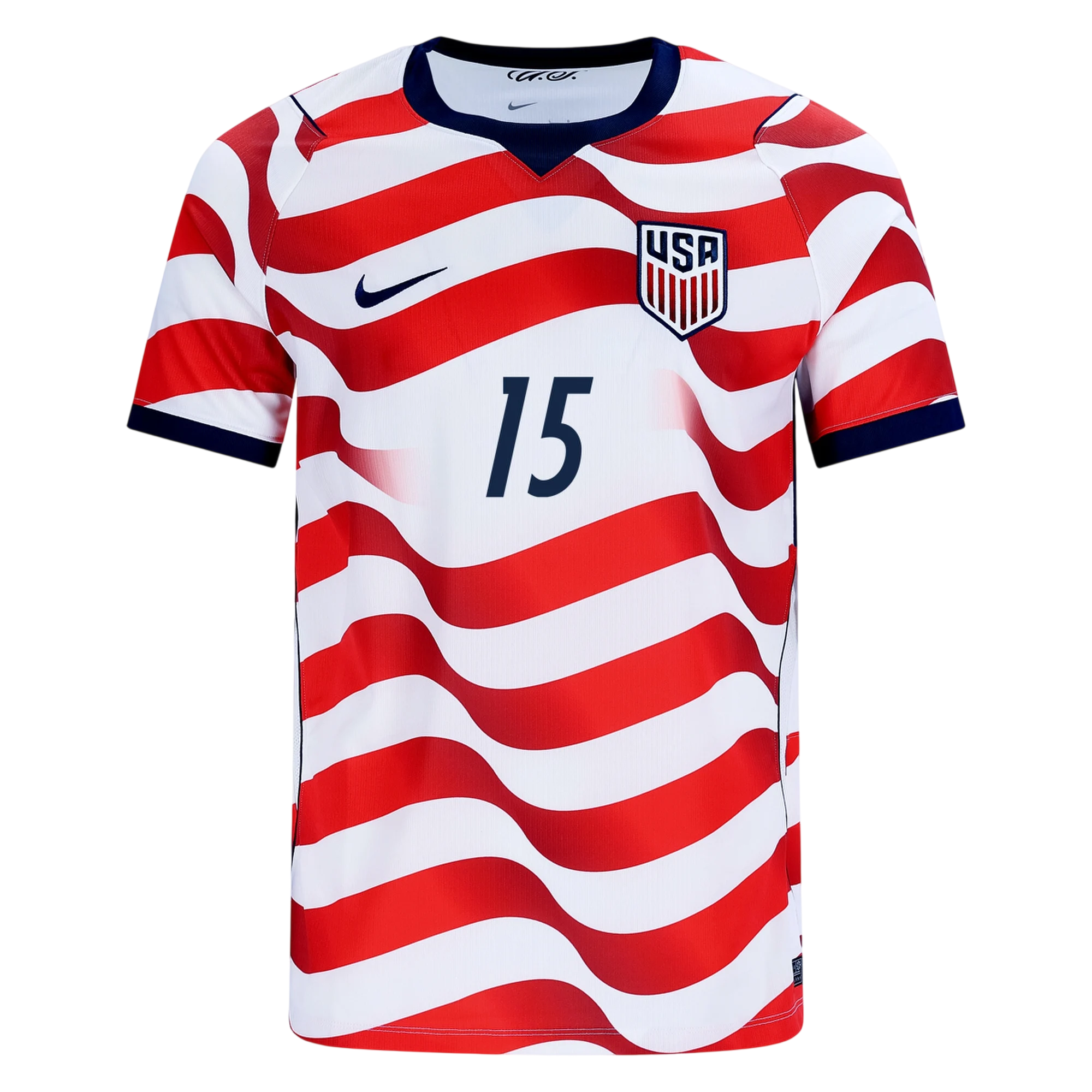 USA ROLDAN #15 Home World Cup 2026 Jersey Red & White Men's