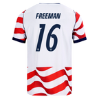USA FREEMAN #16 Home World Cup 2026 Jersey Red & White Men's