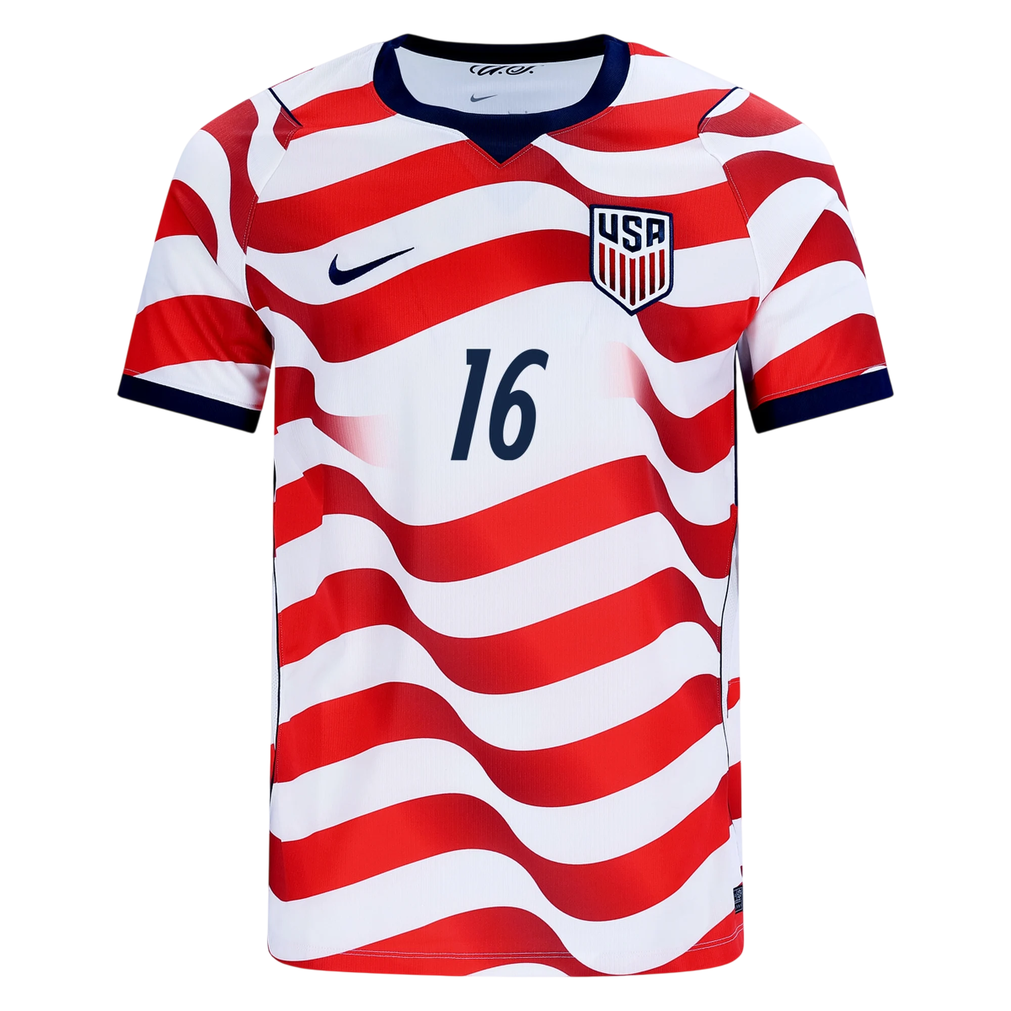 USA FREEMAN #16 Home World Cup 2026 Jersey Red & White Men's
