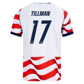 USA TILLMAN #17 Home World Cup 2026 Jersey Red & White Men's