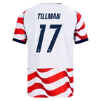 USA TILLMAN #17 Home World Cup 2026 Jersey Red & White Men's