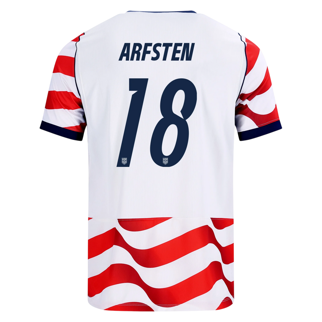USA ARFSTEN #18 Home World Cup 2026 Jersey Red & White Men's