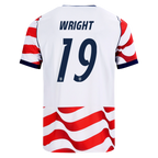 USA WRIGHT #19 Home World Cup 2026 Jersey Red & White Men's
