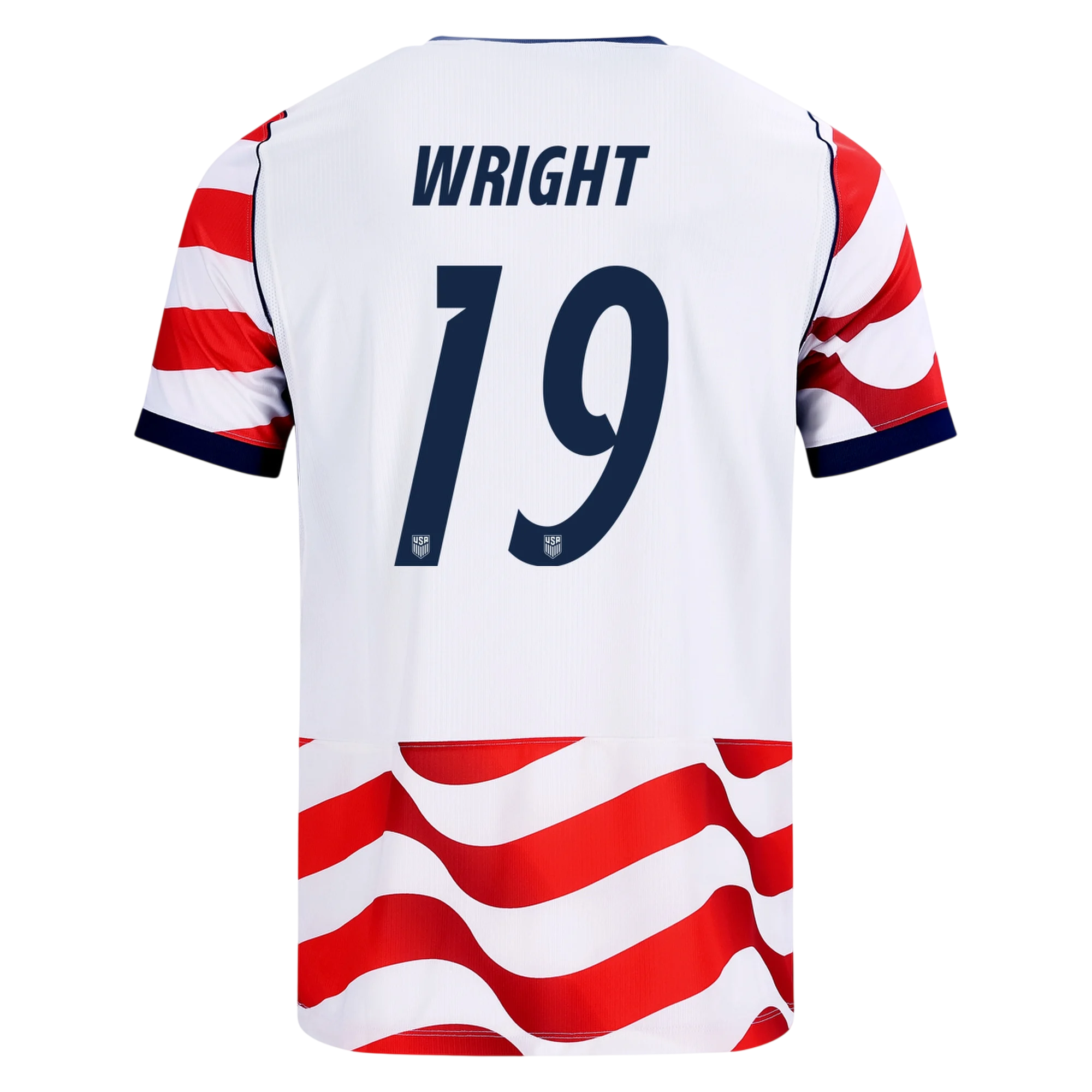 USA WRIGHT #19 Home World Cup 2026 Jersey Red & White Men's