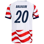 USA BALOGUN #20 Home World Cup 2026 Jersey Red & White Men's