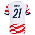 USA WEAH #21 Home World Cup 2026 Jersey Red & White Men's