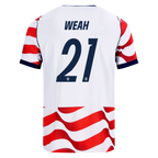 USA WEAH #21 Home World Cup 2026 Jersey Red & White Men's