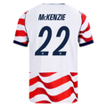 USA McKENZIE #22 Home World Cup 2026 Jersey Red & White Men's