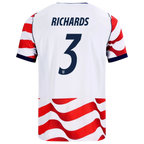 USA RICHARDS #3 Home World Cup 2026 Jersey Red & White Men's