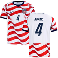USA ADAMS #4 Home World Cup 2026 Jersey Red & White Men's