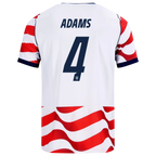USA ADAMS #4 Home World Cup 2026 Jersey Red & White Men's