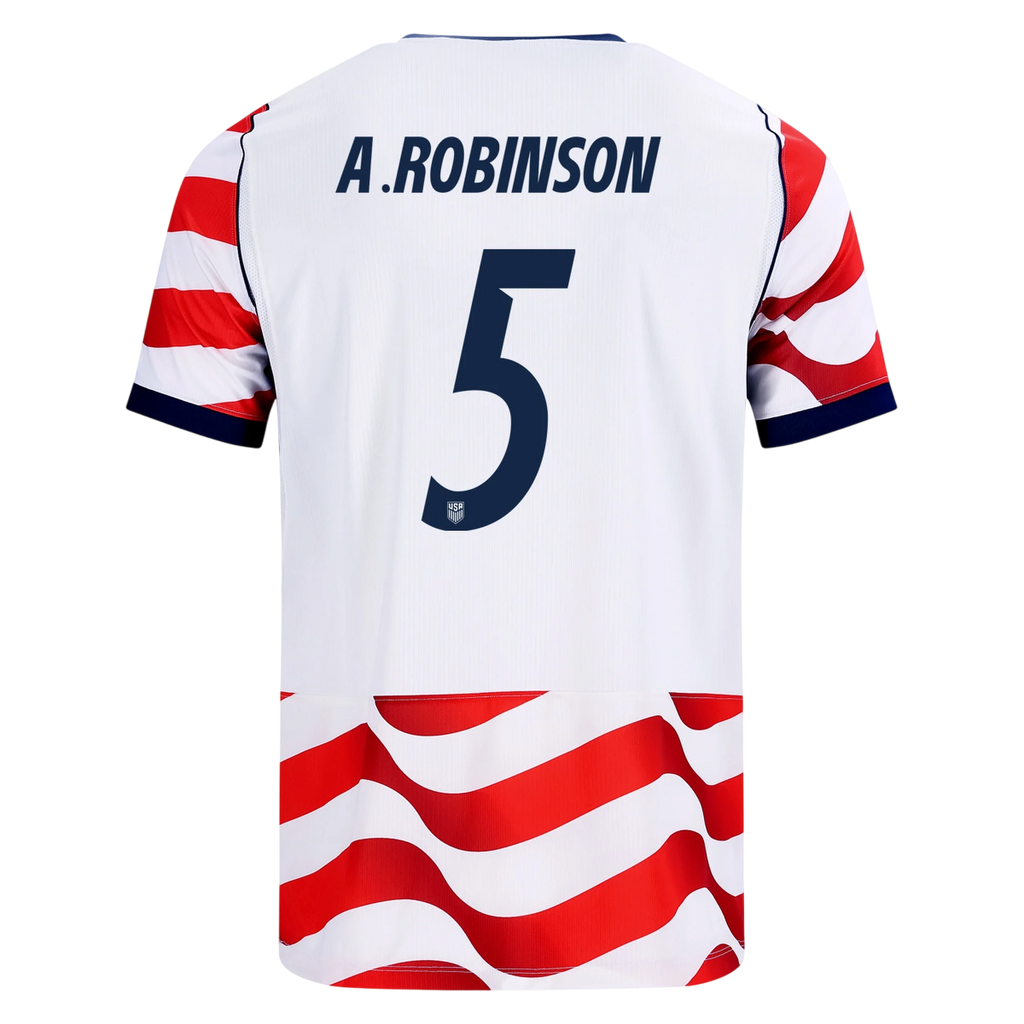 USA A. ROBINSON #5 Home World Cup 2026 Jersey Red & White Men's