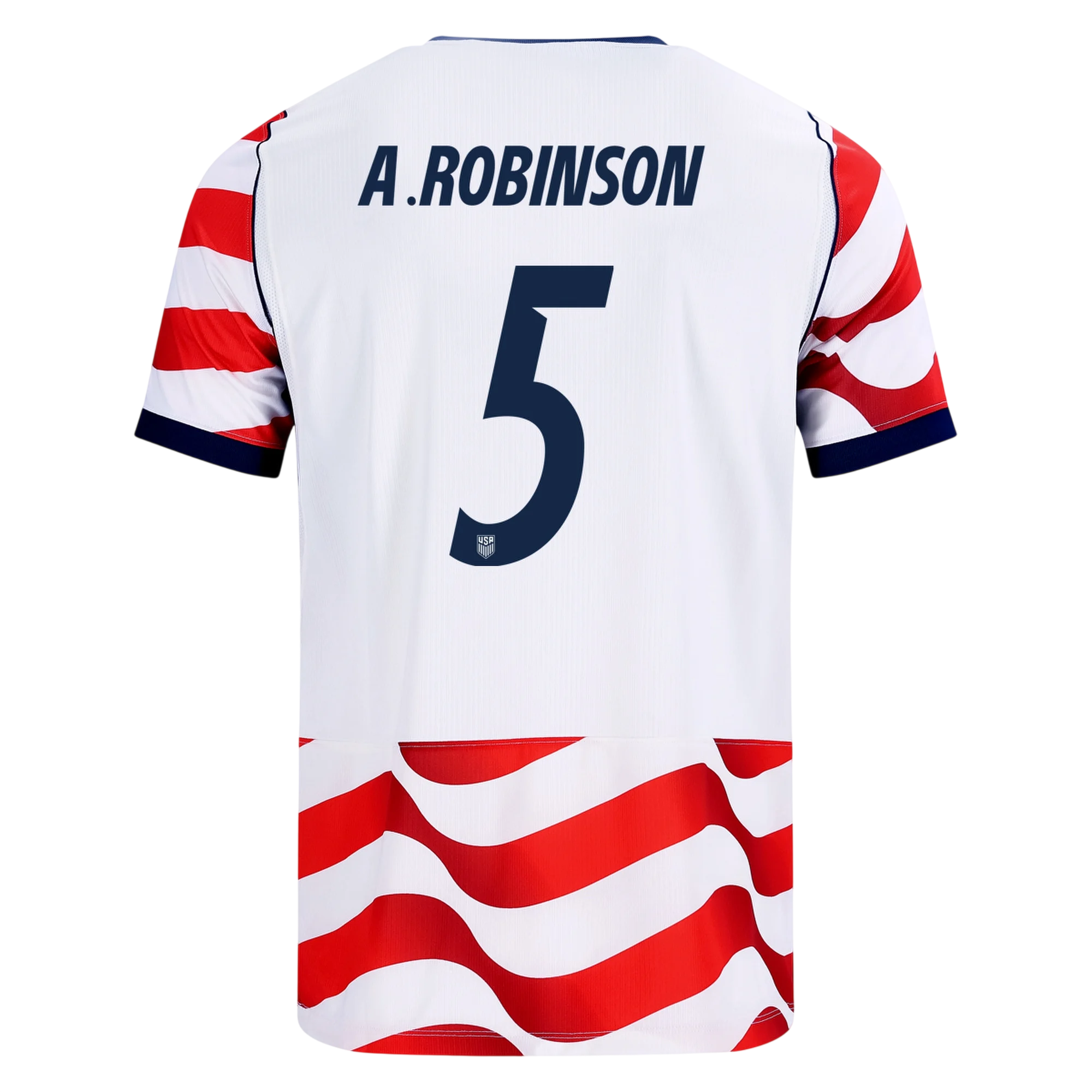 USA A. ROBINSON #5 Home World Cup 2026 Jersey Red & White Men's