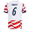 USA TRUSTY #6 Home World Cup 2026 Jersey Red & White Men's