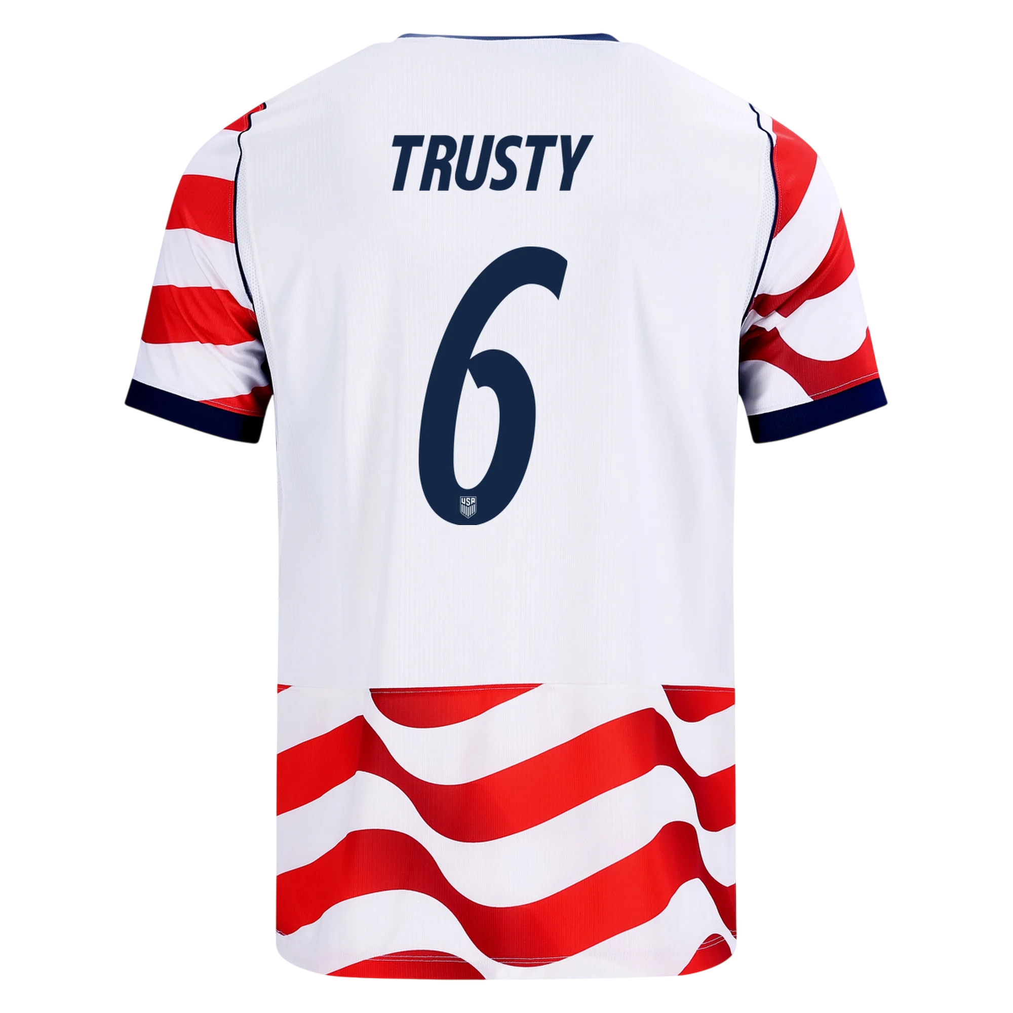 USA TRUSTY #6 Home World Cup 2026 Jersey Red & White Men's