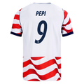 USA PEPI #9 Home World Cup 2026 Jersey Red & White Men's