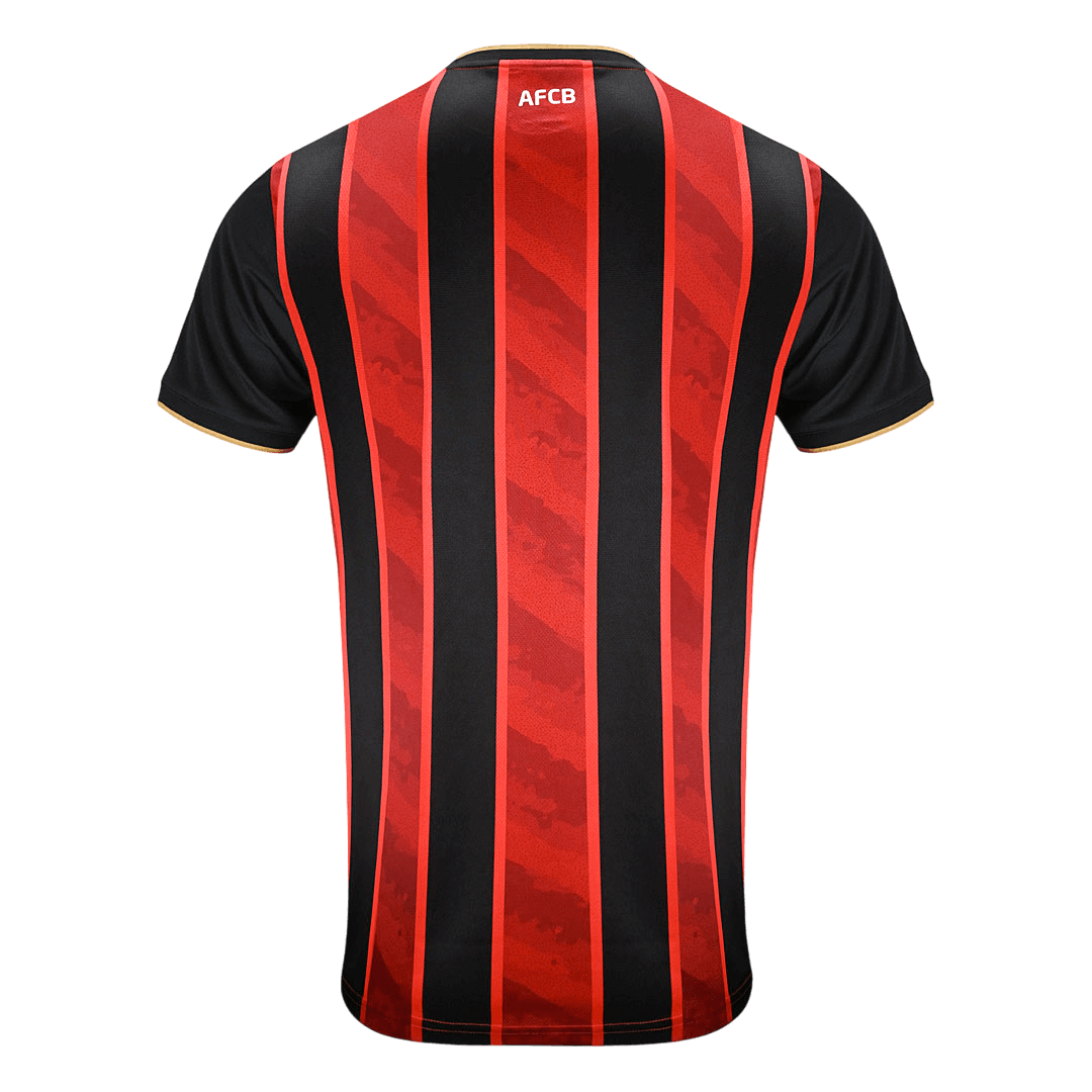 Bournemouth Home 2025/26 Jersey Black & Red Men's