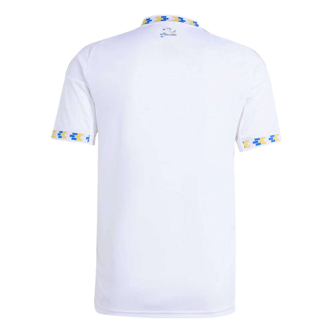 Leeds United Home 2025/26 Jersey White Men's