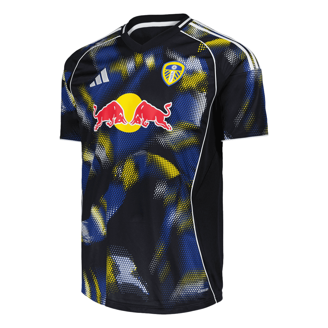 Leeds United Third 2025/26 Jersey Black Men's