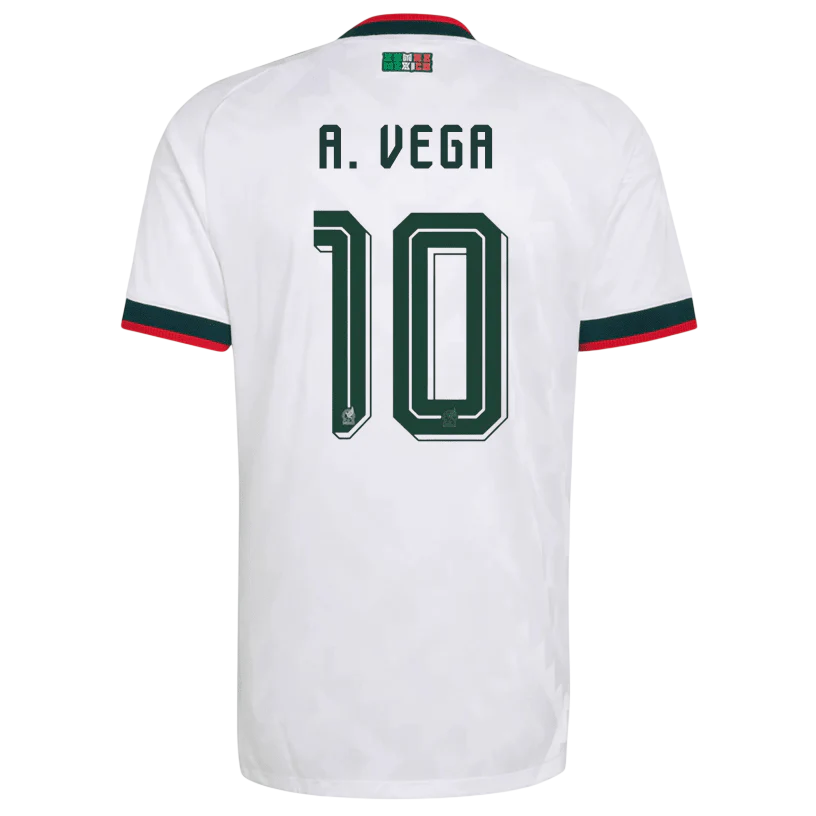 Mexico A. VEGA #10 Away World Cup 2026 Jersey White Men's